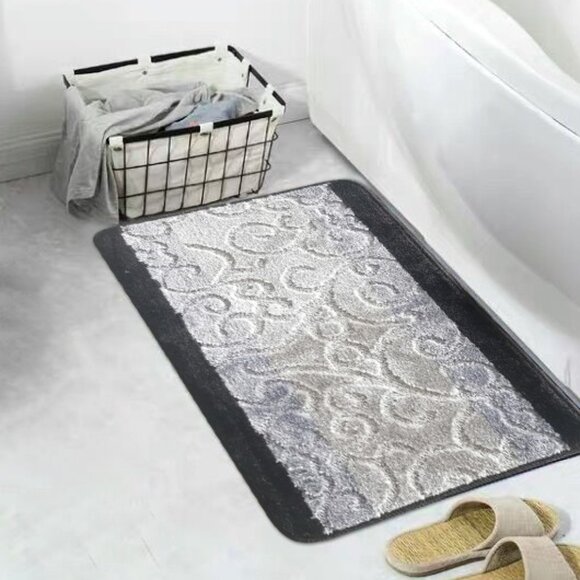 Vienna 18X30'' Accent Rug Non-Slip Black - Picture 1 of 1